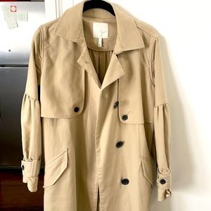 joie cotton trench coat size XS